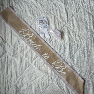 Bride to Be Sash and Accessories